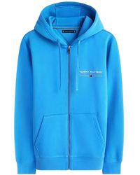 Tommy Hilfiger - Logo-Print Zip-Fastening Hoodie - Lyst