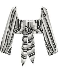 Philosophy Di Lorenzo Serafini - Striped Crop Top - Lyst