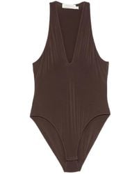 Zimmermann - Luna Scoop-Neck Bodysuit - Lyst