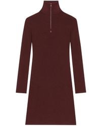 Courreges - Zipped Mockneck Dress - Lyst