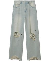 Musium Div. - Ripped Wide-Leg Jeans - Lyst