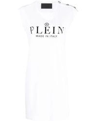 Philipp Plein - Logo Print T-Shirt Dress - Lyst
