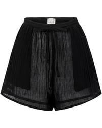 LeKasha - Tabag Drawstring Linen Shorts - Lyst