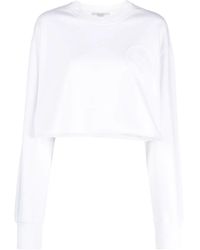 Stella McCartney - Wave Cropped Sweatshirt - Lyst