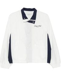 Sporty & Rich - Logo-Embroidered Colour-Block Jacket - Lyst