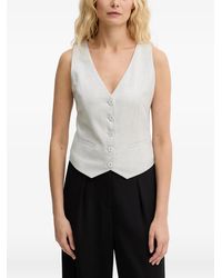 Fracomina - V-Neck Waistcoat - Lyst