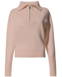 Perfect Moment - Half-Zip Wool & Cashmere Top - Lyst
