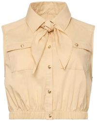Cinq À Sept - Sleeveless Tie-Neck Top - Lyst
