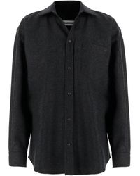 DARKPARK - T-Shirt En Laine À Poche Poitrine - Lyst