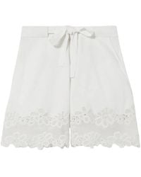 Claudie Pierlot - Shorts Met Afwerking Van Kant - Lyst