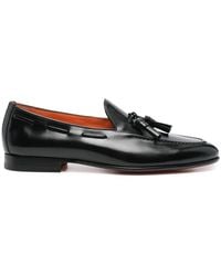 Santoni - Leather Loafers - Lyst