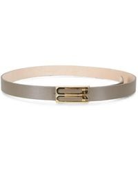 Victoria Beckham - Logo-Plaque Leather Belt - Lyst