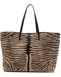 Fendi - Medium Roll Kebir Tiger-Print Tote Bag - Lyst