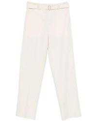 Lardini - Paindro Belted Trousers - Lyst