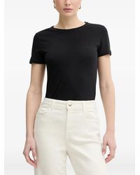Trussardi - Logo-Embroidered T-Shirt - Lyst