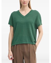 MARC AUREL - V-Neck Knitted T-Shirt - Lyst