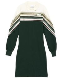 Lacoste - Striped Mini Dress - Lyst