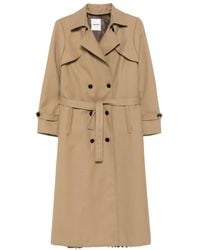 Sandro - Double-Breasted Belted Trench Coat - Lyst