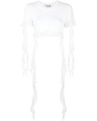 Blumarine - Ruches T-Shirt - Lyst