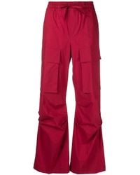 P.A.R.O.S.H. - Cargo-Pockets Pleat-Detail Trousers - Lyst