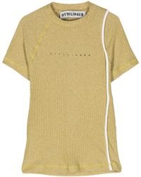 OTTOLINGER - Logo-Print Lurex-Detail Top - Lyst