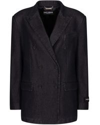 Dolce & Gabbana - Giacca Doppiopetto Con Revers A Lancia - Lyst