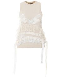 Aniye By - Haut Angie À Détail De Nœud Et Dentelle - Lyst