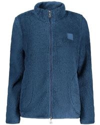 Laura Biagiotti - Zip-Up Fleece-Texture Cardigan - Lyst