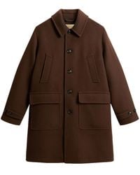 Woolrich - Abrigo Melton - Lyst