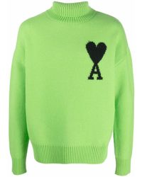 Ami Paris - Pull Ami De Coeur À Col Roulé - Lyst