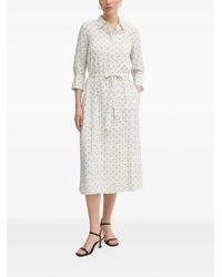 Joop! - Floral-Print Belted Shirt Dress - Lyst