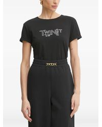 Twinset - Logo-Print T-Shirt - Lyst