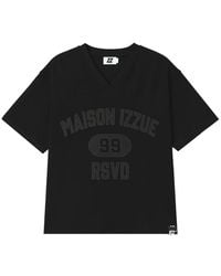 Izzue - Graphic-Print V-Neck T-Shirt - Lyst
