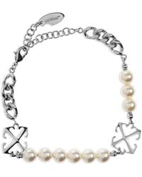 Off-White c/o Virgil Abloh - Bracciale Con Perle - Lyst