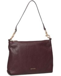 BIASIA - Grained-Leather Shoulder Bag - Lyst
