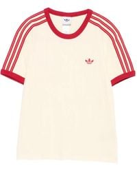 adidas - Logo-Embroidered Striped T-Shirt - Lyst