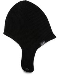 MM6 by Maison Margiela - Ribbed-Knit Ear-Flap Hat - Lyst