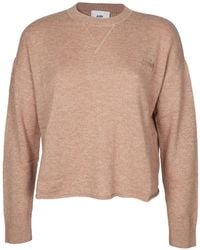 Autry - Logo-Embroidered Cropped Sweater - Lyst