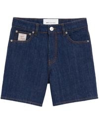Ami Paris - Cotton Heritage Label Shorts - Lyst