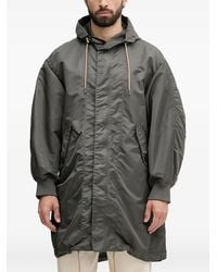 ARMANI EXCHANGE - Hooded Zip-Up Coat - Lyst