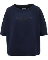 Emporio Armani - Logo-Detail T-Shirt - Lyst