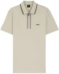 BOSS - Logo-Detail Polo Shirt - Lyst