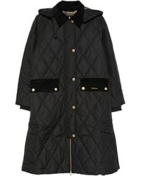 Barbour - Cappotto Trapuntato Con Cappuccio - Lyst
