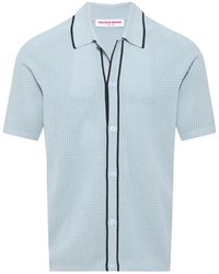Orlebar Brown - Roddy Button-Up Perforated Shirt - Lyst