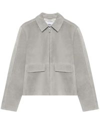 Won Hundred - Patch-Pocket Suede Jacket - Lyst