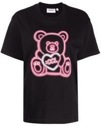 Chocoolate - Teddy-bear Print Cotton T-shirt - Lyst