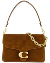 COACH - Tabby Chain Suede Leather Shoulder Bag - Lyst
