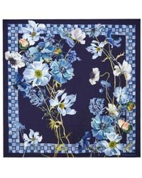 Ferragamo - Zijden Sjaal Met Fiori-Print - Lyst