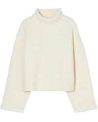 Closed - High-Neck Textured Sweatshirt - Lyst