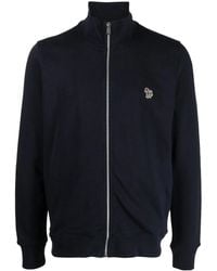 Paul Smith - Zip-Up Sweatshirt With High Collar - Lyst